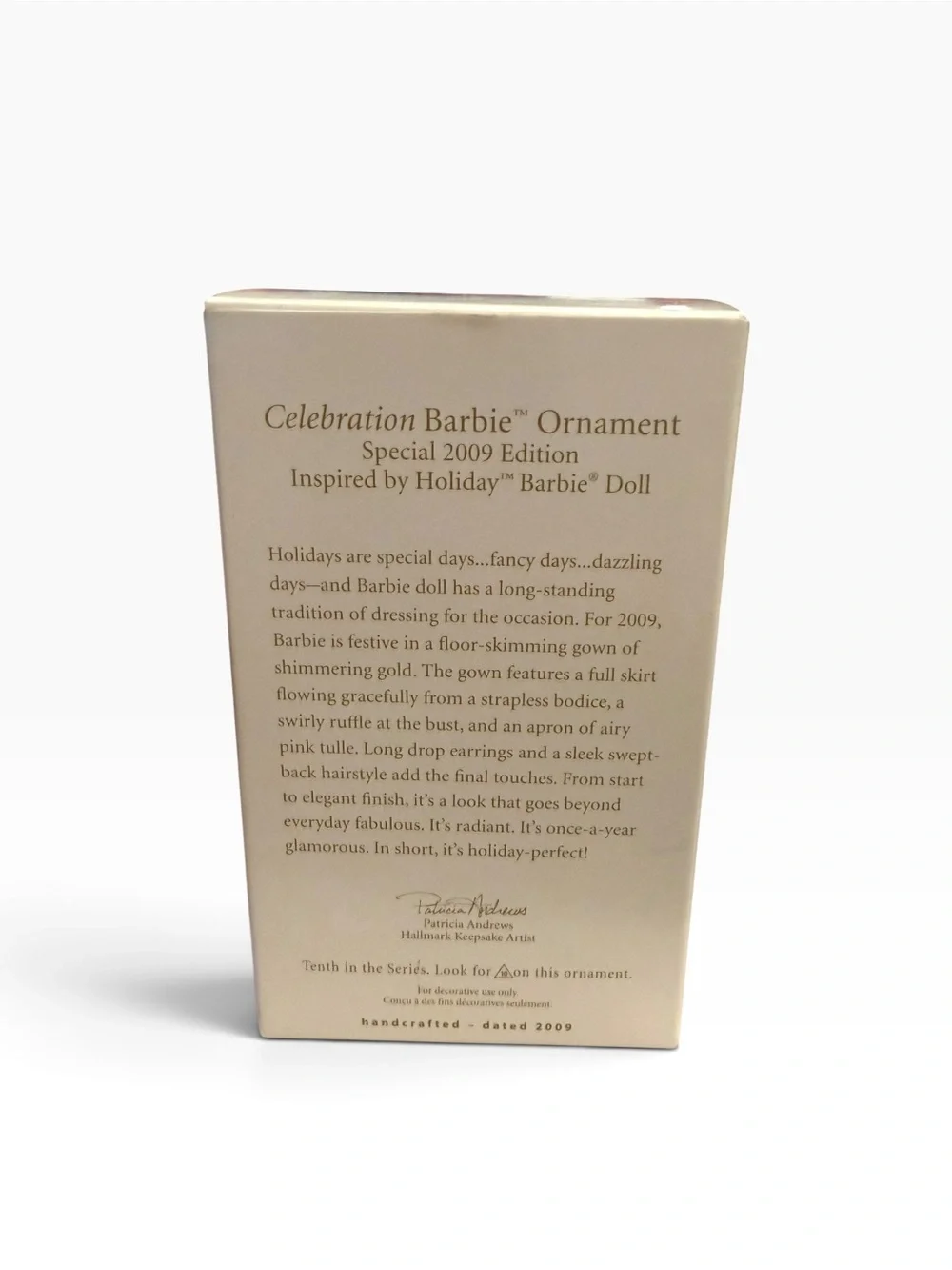 2009 Hallmark QX8412 Celebration Barbie 10th Special 2009 Edition Ornament  NEW